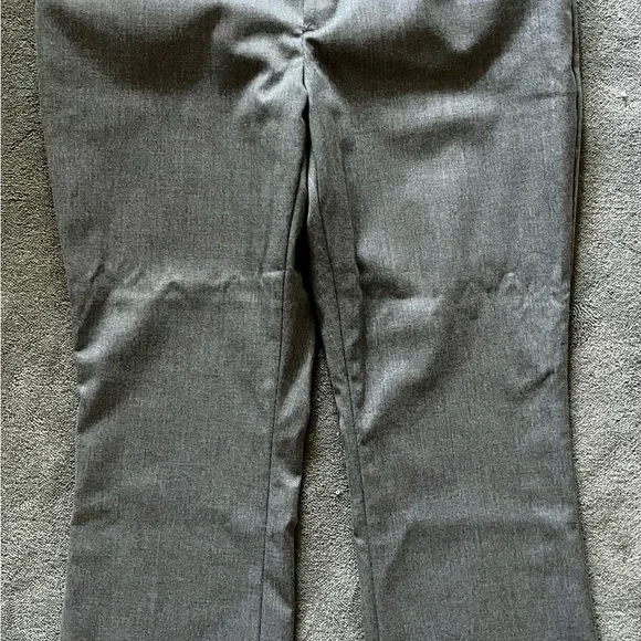 slim fit dress slacks Gray Solid Dress Pants main image 0